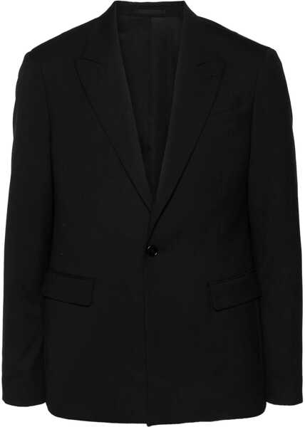 Sacouri AllSaints One-Button Blazer With Peak Lapel Black Barbati (BM 17484316) 1