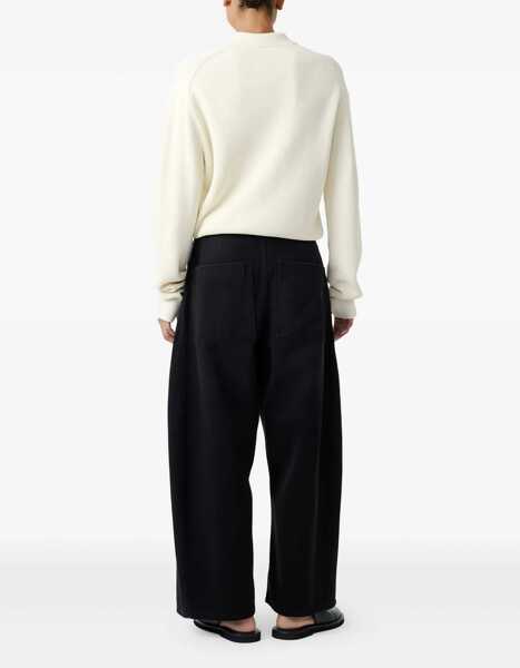 Tricouri Polo STUDIO NICHOLSON Chesapeake Knit Polo Shirt IVORY Femei (BM 17484328) 3