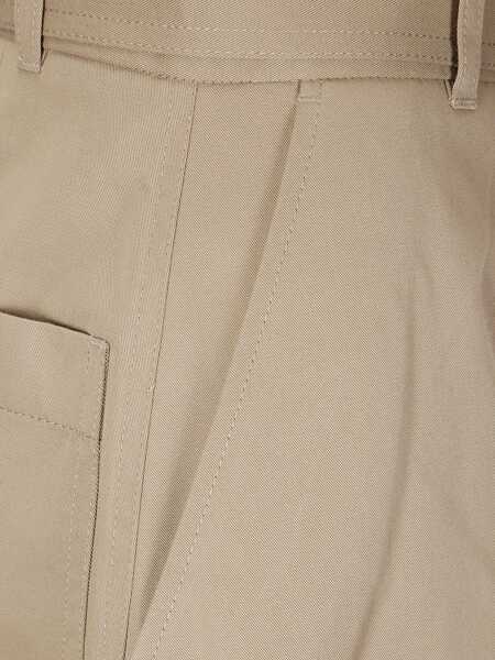 Pantaloni casual STUDIO NICHOLSON Twill Doring Pants BEIGE Femei (BM 17484340) 3