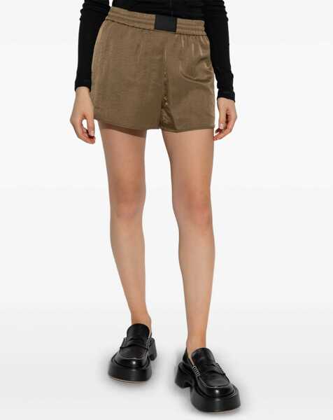Pantaloni scurti HELMUT LANG Boxer Shorts With Pleats MILITARY GREEN Femei (BM 17484358) 3