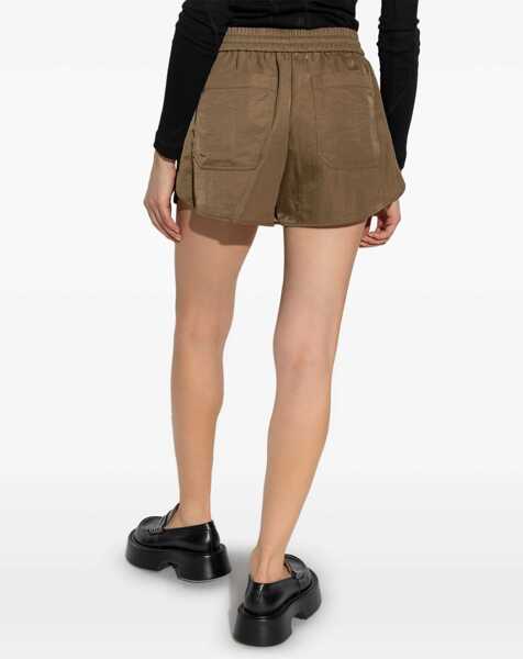 Pantaloni scurti HELMUT LANG Boxer Shorts With Pleats MILITARY GREEN Femei (BM 17484358) 4