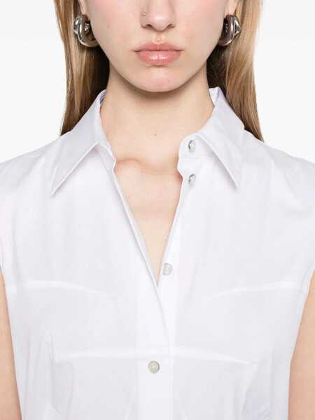 Rochii casual HELMUT LANG Bustier Shirt Dress WHITE Femei (BM 17484361) 5