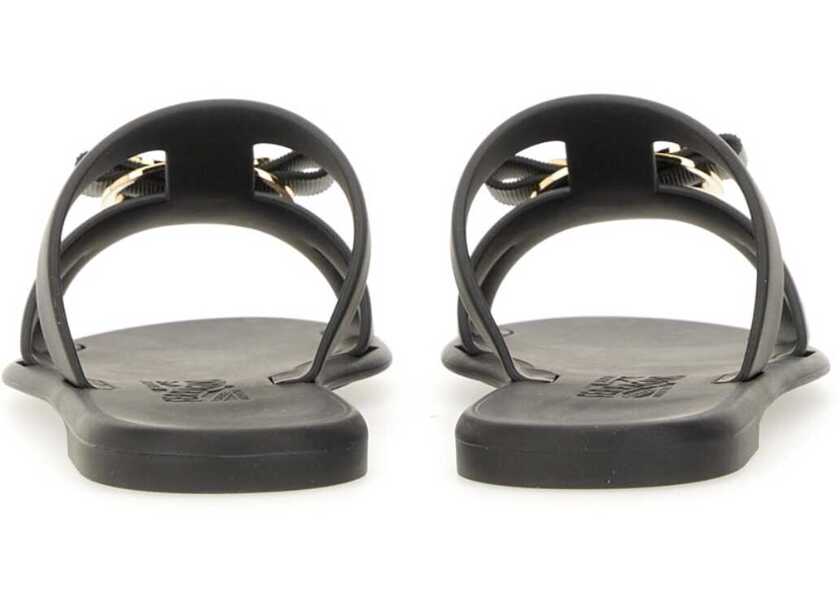 Sandale Ferragamo Slide Sandal New Vara BLACK Femei (BM 17484367) 3