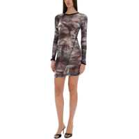 Imbracaminte HELMUT LANG Dama - Rochii casual HELMUT LANG Scribble Twisted Dress GREY Femei (BM 17484370) - B-mall.ro