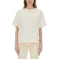 Tricouri Asymmetric T-Shirt With Micro Logo Femei