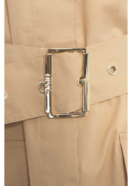 Rochii scurte Liu Jo Shirt dress with waist belt Beige Femei (BM 17484418) 4
