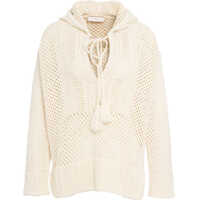 Pulovere Hooded crochet sweater Femei