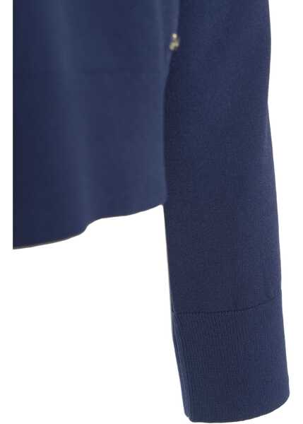 Pulovere Kaos Stretch viscose sweater Blue Femei (BM 17484463) 4