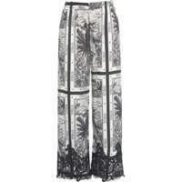 Pantaloni eleganti Pants with lace detail Femei