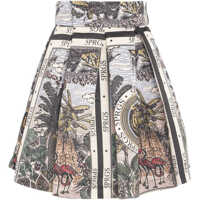 Rochii scurte Pleated skirt with print Femei