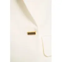 Sacouri Dama - Sacouri GUESS Linen blend blazer White Femei (BM 17484502) - B-mall.ro