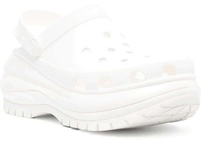 Slapi Crocs Classic Mega Crush Clog White Femei (BM 17484523) 2