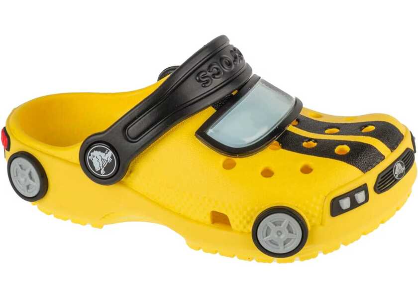 Slapi Crocs Classic Iam Race Car Clog Kids T Yellow Baieti (BM 17484538) 1