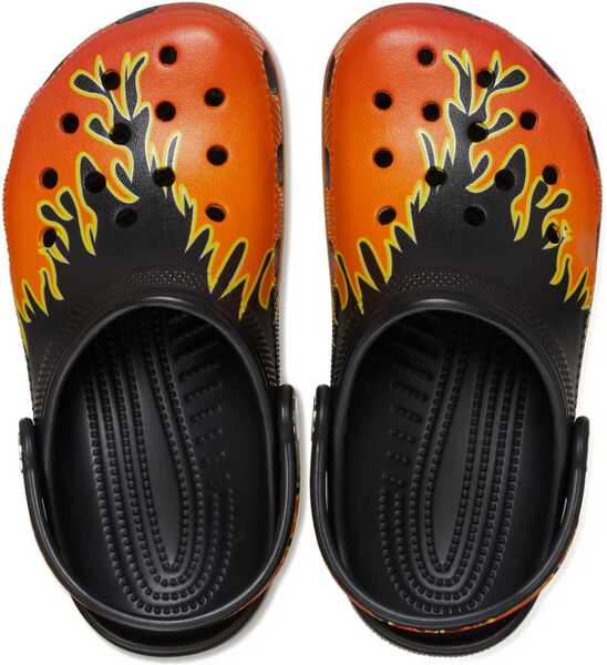 Slapi Crocs Classic Flames Clog Kids Black Baieti (BM 17484541) 3