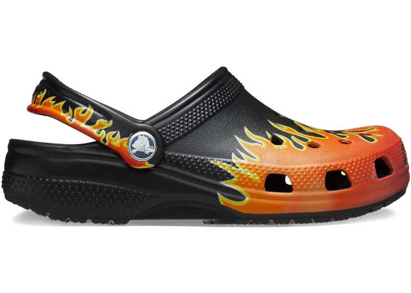 Slapi Crocs Classic Flames Clog Kids Black Baieti (BM 17484541) 1
