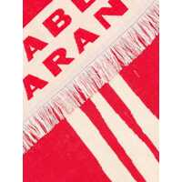 Tinute de plaja Dama - Accesorii de plaja Isabel Marant Beach Towel With Logo POWDER Femei (BM 17484703) - B-mall.ro