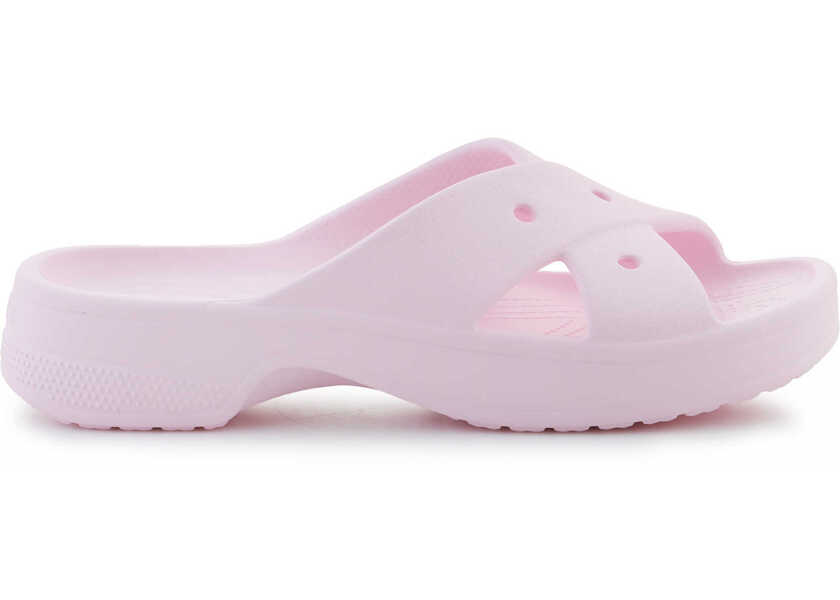 Slapi Crocs Cl Cross Strap Pink Milk Pink Femei (BM 17484739) 6