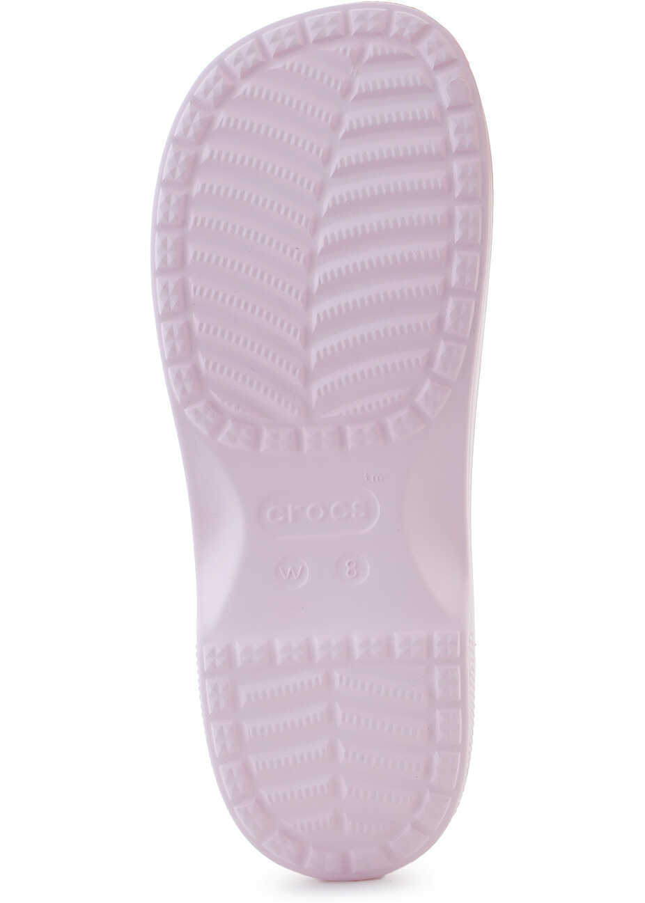 Slapi Crocs Cl Cross Strap Pink Milk Pink Femei (BM 17484739) 7
