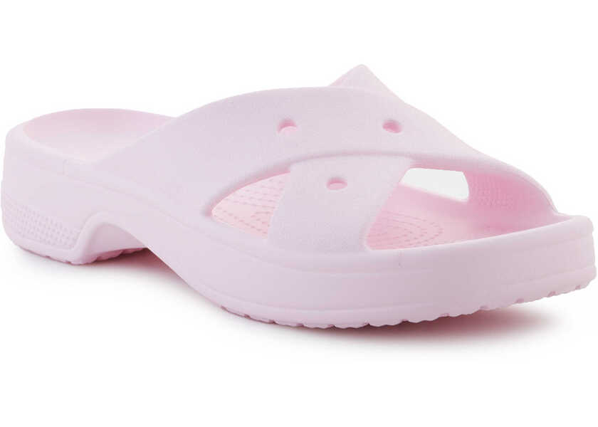 Slapi Crocs Cl Cross Strap Pink Milk Pink Femei (BM 17484739) 1