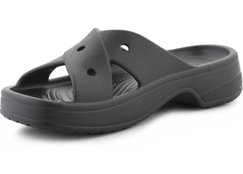 Slapi Crocs Classic Cross Strap Black Femei (BM 17484742) 3