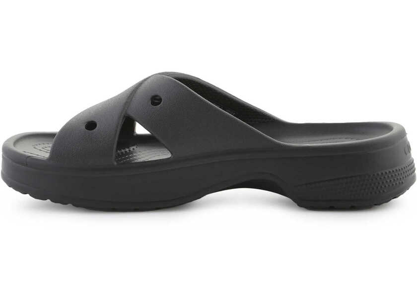 Slapi Crocs Classic Cross Strap Black Femei (BM 17484742) 4