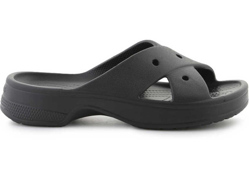 Slapi Crocs Classic Cross Strap Black Femei (BM 17484742) 6