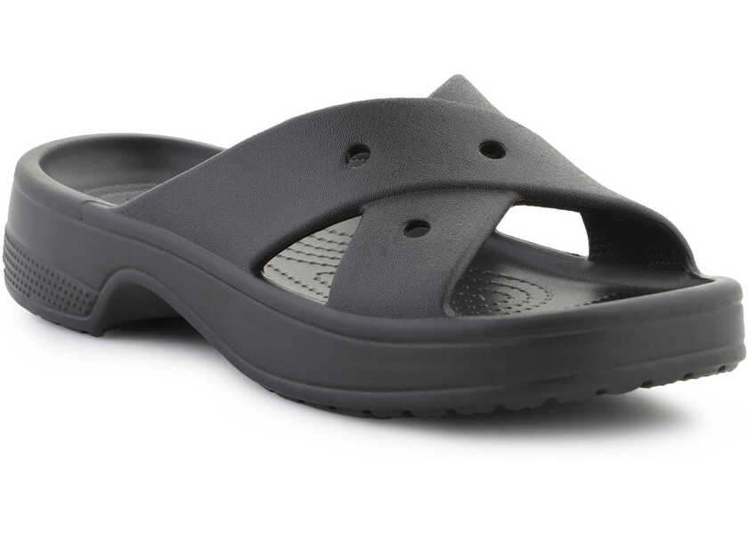 Slapi Crocs Classic Cross Strap Black Femei (BM 17484742) 1