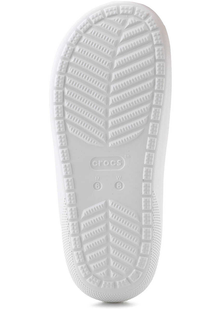 Slapi Crocs Classic Floral Cutout sandal Chalk White Femei (BM 17484745) 6