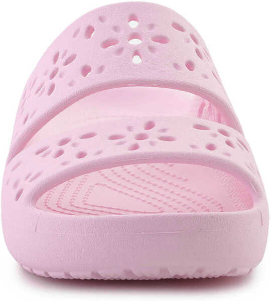 Slapi Crocs Classic Floral Cutout sandal Pink Milk Pink Femei (BM 17484751) 2