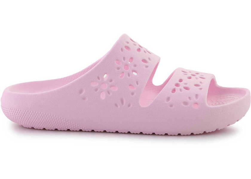 Slapi Crocs Classic Floral Cutout sandal Pink Milk Pink Femei (BM 17484751) 6