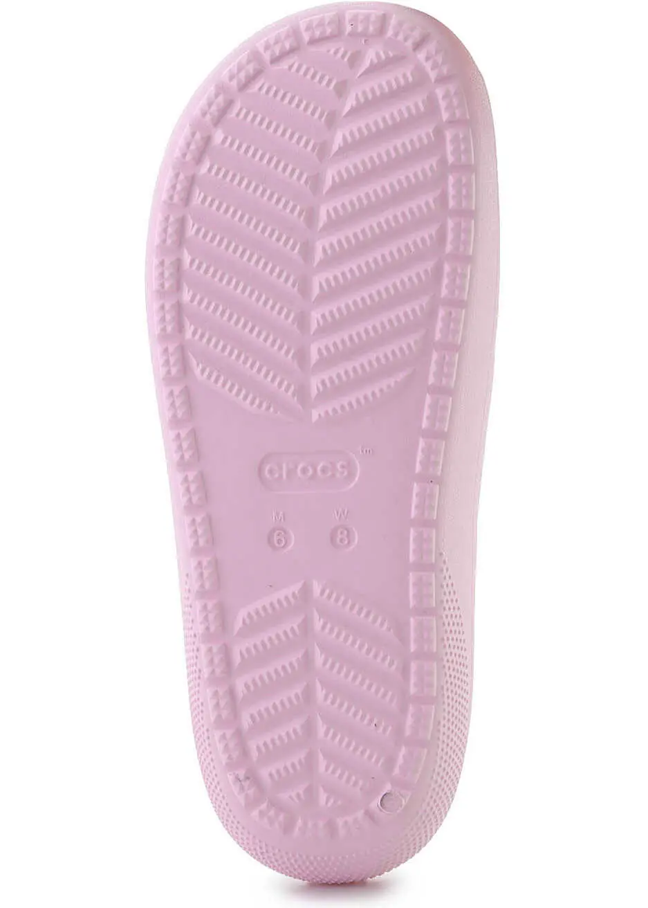 Slapi Crocs Classic Floral Cutout sandal Pink Milk Pink Femei (BM 17484751) 7