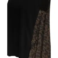 Bluze Sacai Dama - Bluze Sacai Leopard Print x Knit Pullover Black Femei (BM 17484930) - B-mall.ro