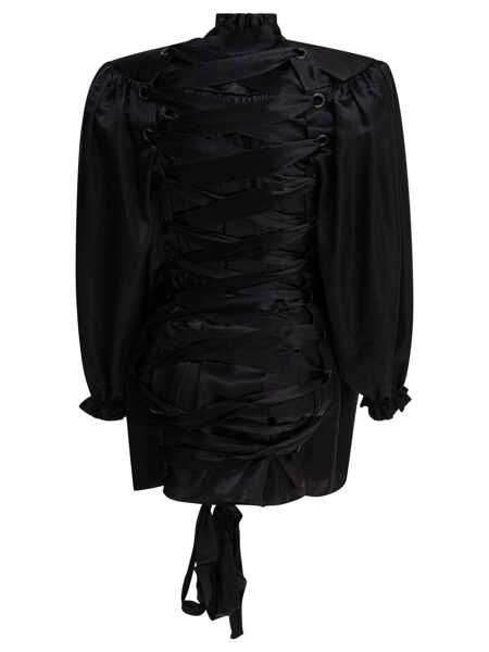 Bluze Balenciaga Lace-up blouse Black Femei (BM 17484996) 2