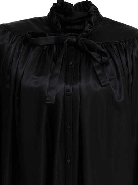 Bluze Balenciaga Lace-up blouse Black Femei (BM 17484996) 3