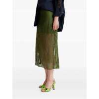 Fuste ESSENTIEL ANTWERP Dama - Fuste ESSENTIEL ANTWERP ESSENTIEL ANTWERP HANDKERCHIEF KHAKI MIDI SKIRT Green Femei (BM 17485128) - B-mall.ro