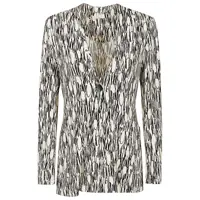 Geci Siyu Printed Single-Breasted Jacket Femei
