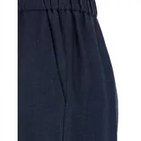 Pantaloni casual PLAIN Dama - Pantaloni casual PLAIN Blue Pants With Elastic Drawstring Waist In Tech Fabric Woman BLUE Femei (BM 17486916) - B-mall.ro