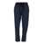 PLAIN Blue Pants With Elastic Drawstring Waist In Denim Woman BLUE
