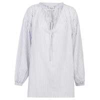 Rochii Sosue Striped Cotton Tunic Femei