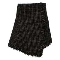Fuste Sacai Tweed Wool Mini Skirt Femei