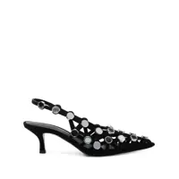 Balerini The Attico Suede Grid Slingback With Inserts Femei