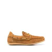 Mocasini 'Les Batto' Brown Loafers With Crocodile Effect And Logo Imprinted On The Heel In Suede Woman Femei