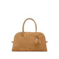 Genti de mana Jacquemus 'The Turismo' Tote Bag In Suede With Crocodile-Effect Femei