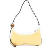 Genti de umar Jacquemus 'The Large Bisou' Perle Shoulder Bag In Yellow Leather Femei