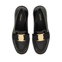 Pantofi cu toc Salvatore Ferragamo Dama - Pantofi cu toc Salvatore Ferragamo Salvatore Ferragamo Chunky Heel Vara Bow Loafer Black Femei (BM 17490159) - B-mall.ro