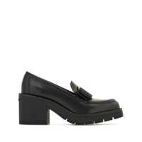 Pantofi cu toc Salvatore Ferragamo Chunky Heel Vara Bow Loafer Femei