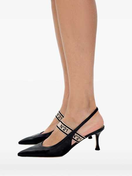 Pantofi cu toc N21 N21 Slingback With Logo Black Femei (BM 17490162) 1