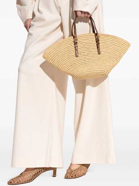 Genti de mana Michael Kors Isa Small Beige Shopper With Woven Design And Two Adjustable Handles In Tech Fabric Woman Beige Femei (BM 17490828) 2