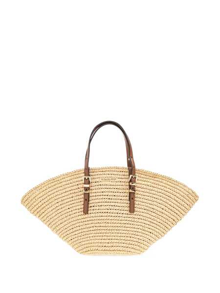 Genti de mana Michael Kors Isa Small Beige Shopper With Woven Design And Two Adjustable Handles In Tech Fabric Woman Beige Femei (BM 17490828) 1