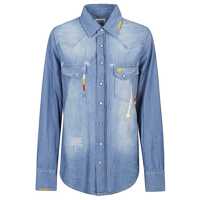 Camasi Front Street 8 Denim Cotton Shirt Femei